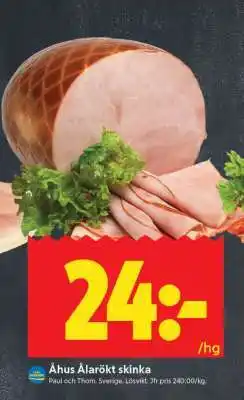 ICA Supermarket Åhus Älarökt skinka erbjuda