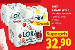 Lidl Loka kolsyrat vatten erbjuda