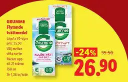 Lidl Grumme Flytande Tvättmedel erbjuda