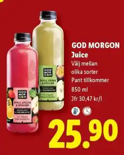Lidl God Morgon juice erbjuda