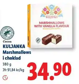 Lidl KULJANKA Marshmallows i choklad erbjuda