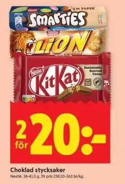 ICA Supermarket Choklad Stycksaker erbjuda