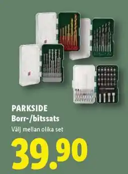 Lidl PARKSIDE Borr-/bitssats erbjuda