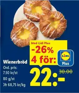 Lidl Wienerbröd erbjuda