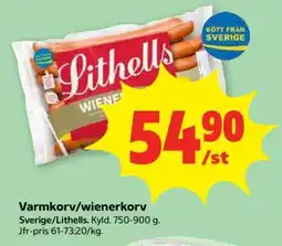 Stora Coop Varmkorv, Wienerkorv erbjuda