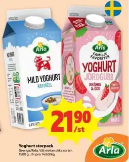 Stora Coop Yoghurt storpack erbjuda