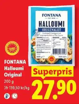 Lidl FONTANA Halloumi Original erbjuda