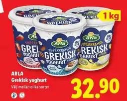 Lidl Arla Grekisk yoghurt erbjuda