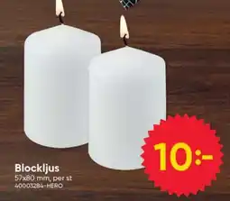 DollarStore Blockljus erbjuda