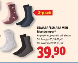 Lidl ESMARA/ESMARA MEN Mysstrumpor erbjuda