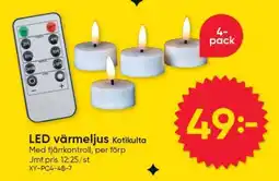 DollarStore LED värmeljus Kotikulta erbjuda