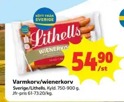 Stora Coop Varmkorv, Wienerkorv erbjuda