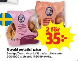 Stora Coop UTVALD POTATIS I PÅSE erbjuda