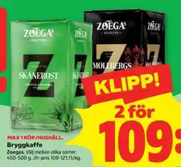 Stora Coop Zoégas bryggkaffe erbjuda