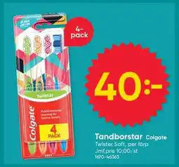 DollarStore Tandborstar Colgate erbjuda