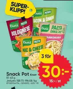 DollarStore Snack Pot Knorr erbjuda