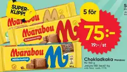 DollarStore Chokladkaka Marabou erbjuda