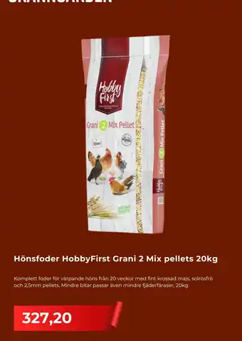 Hobbyfirst hönsfoder grani 2 mix pellets