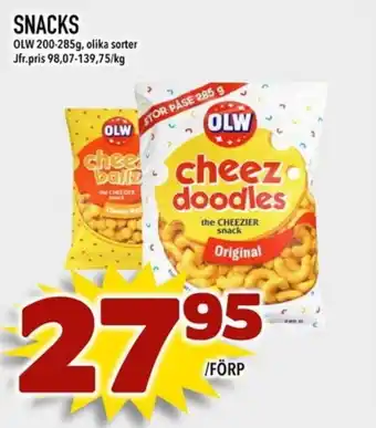 Nelins Olw cheez doodles erbjuda