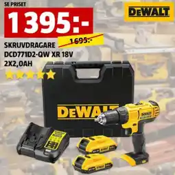 Bauhaus DeWalt skruvdragare dcd771d2-qw xr 18v erbjuda