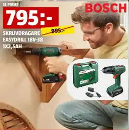 Bauhaus Bosch skruvdragare easydrill 18v-38 erbjuda
