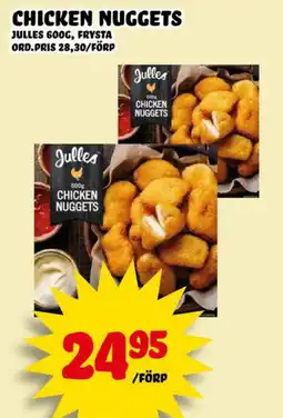 Nelins Julles chicken nuggets erbjuda