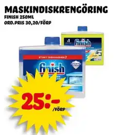 Nelins Finish maskindiskrengöring erbjuda