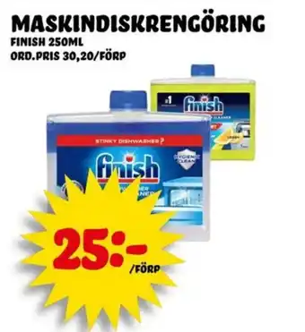 Nelins Finish maskindiskrengöring erbjuda