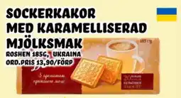 Nelins Roshen sockerkakor med karamelliserad mjölksmak erbjuda