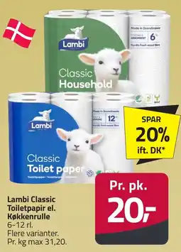 Fleggaard Lambi classic toilet paper erbjuda