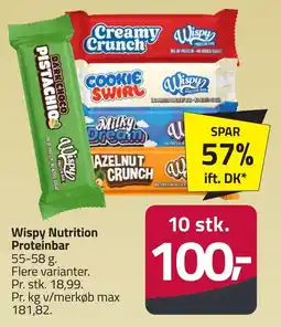 Fleggaard Wispy Nutrition Proteinbar erbjuda