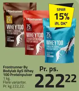 Fleggaard Frontrunner By Bodylab ApS Whey 100 Proteinpulver erbjuda
