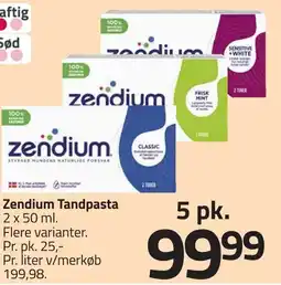 Fleggaard Zendium tandpasta erbjuda