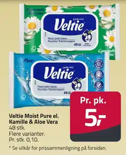 Fleggaard Veltie moist pure el. kamille & aloe vera erbjuda