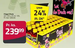 Fleggaard Flügel Shots erbjuda