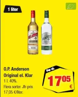 Calle O.P. Anderson Original el. Klar erbjuda