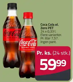 Fleggaard Coca Cola el. Zero PET erbjuda