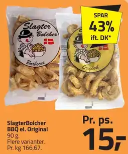 Fleggaard SlagterBolcher BBQ el. Original erbjuda