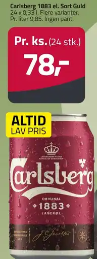 Fleggaard Carlsberg 1883 el. Sort Guld erbjuda