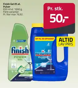 Fleggaard Finish power gel erbjuda