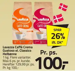 Fleggaard Lavazza Caffé Crema Gustoso el. Classico erbjuda