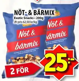 Matvärlden Tensta NÖT- & BÄRMIX erbjuda