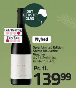 Fleggaard Spier limited edition shiraz mouvedre viognier erbjuda