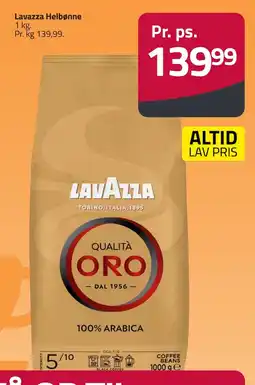 Fleggaard Lavazza helbönne erbjuda