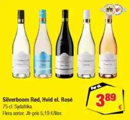 Calle Silverboom Rød, Hvid el. Rosé erbjuda
