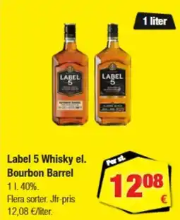 Calle Label 5 Whisky el. Bourbon Barrel erbjuda