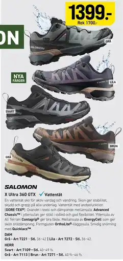 Engelsons Salomon X Ultra 360 GTX erbjuda