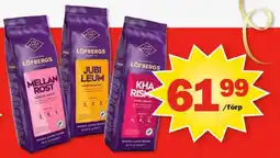 Pekås Löfbergs coffee erbjuda