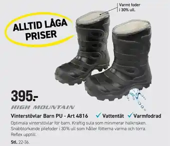 High Mountain Vinterstövlar Barn PU