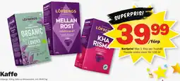 Pekås Löfbergs kaffe erbjuda